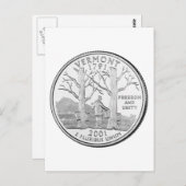 Vermont Staat Quarter Postkarte (Vorne/Hinten)
