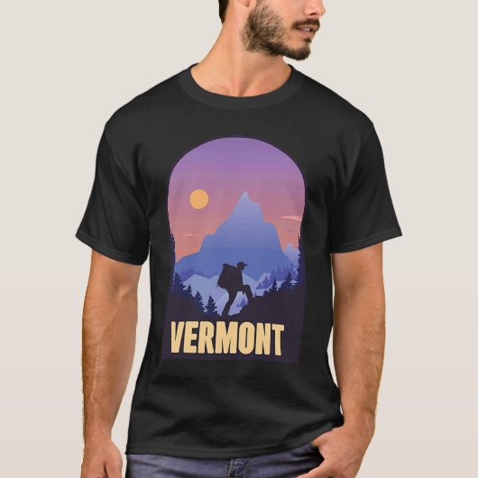 Vermont Staat USA Wandern T-Shirt (Vorderseite)
