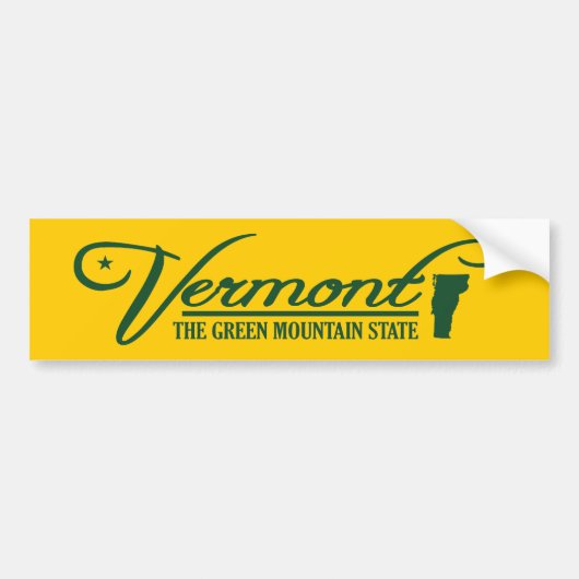 Vermont (Staat von mir) Autoaufkleber (Vorne)