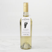 Vermont Staat Wedding Welcome Gefallen Flaschenanhänger (Auf Flasche)
