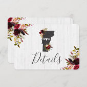 Vermont Staat Ziel Rustikale Hochzeit Details Einladung (Vorne/Hinten)