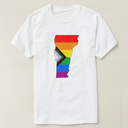 Vermont Staatsstolz LGBTQ Progress Prix T-Shirt (Design vorne)