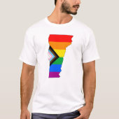 Vermont Staatsstolz LGBTQ Progress Prix T-Shirt (Vorderseite)