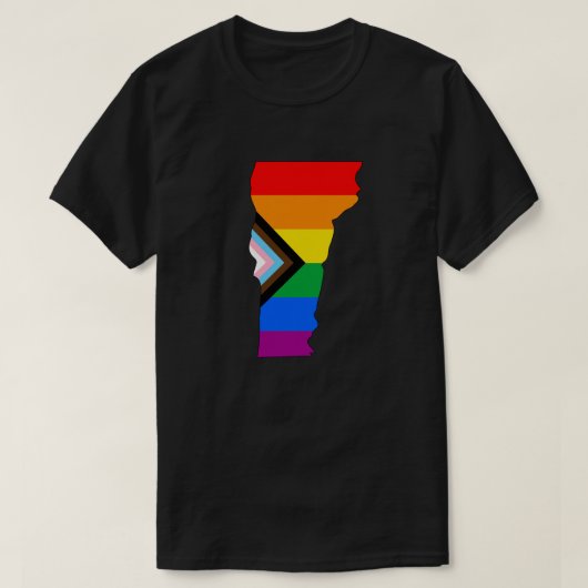 Vermont Staatsstolz LGBTQ Progress Prix T-Shirt (Design vorne)