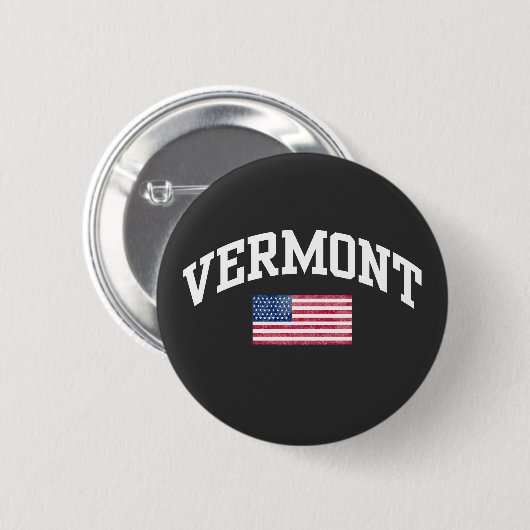 Vermont state button (Vorne & Hinten)