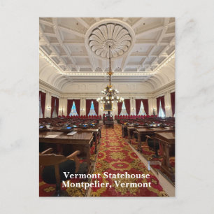Vermont State Capitol Feiertagspostkarte