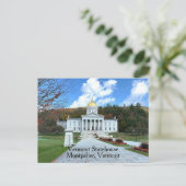 Vermont State Capitol Postkarte (Stehend Vorderseite)