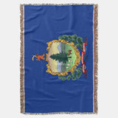 Vermont State Flag Print Patriotic Decke (Vorderseite Vertikal)