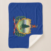 Vermont State Flag Print Patriotic Sherpadecke (Vorderseite)