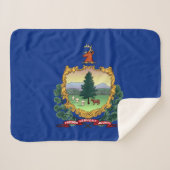 Vermont State Flag Print Patriotic Sherpadecke (Vorderseite (Horizontal))