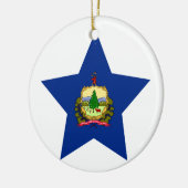 Vermont-Stern Keramik Ornament (Links)