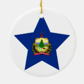Vermont-Stern Keramik Ornament (Hinten)