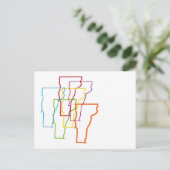 Vermont Stolz Postkarte (Stehend Vorderseite)
