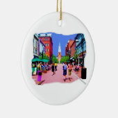 Vermont Street Malerei Keramikornament (Rechts)