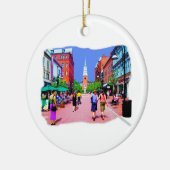 Vermont Street Malerei Keramikornament (Links)