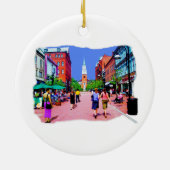 Vermont Street Malerei Keramikornament (Hinten)