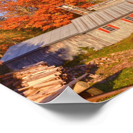 Vermont Sugar House Poster (Ecke)