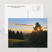 Vermont Sunrise Postkarte (Vorne/Hinten)