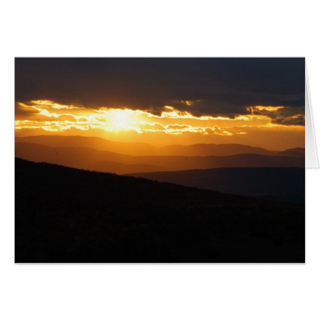 Vermont Sunset Card in 3 Größen (Vorderseite (Horizontal))