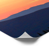 Vermont Sunset mit Windturbinen Poster (Ecke)