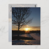 Vermont Sunset Postkarte (Vorne/Hinten)