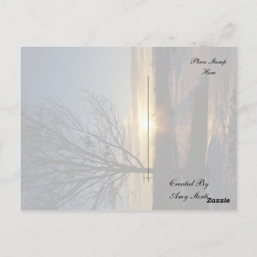 Vermont Sunset Postkarte (Rückseite)