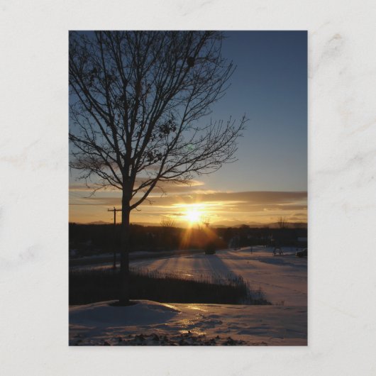 Vermont Sunset Postkarte (Vorderseite)