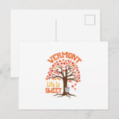 Vermont Sweet Life Postkarte (Vorne/Hinten)