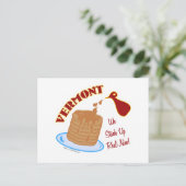 Vermont Syrup Postkarte (Stehend Vorderseite)