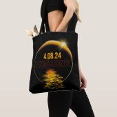 Vermont Total Solar Eclipse April 8 2024 USA Karte Tasche (Von Nahem)