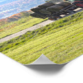 Vermont Tractor Hauling Hay Bales Poster (Ecke)