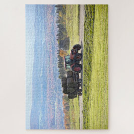 Vermont Tractor Hauling Hay Bales Puzzle