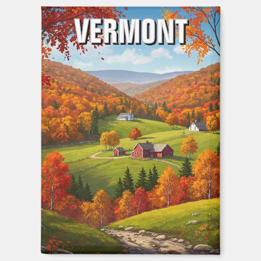 Vermont Travel Magnet (Vorderseite)