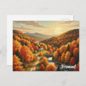 Vermont Travel Postkarte (Vorne/Hinten)