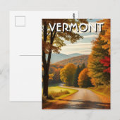 Vermont Travel Postkarte (Vorne/Hinten)