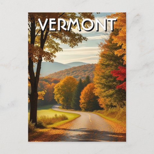 Vermont Travel Postkarte (Vorderseite)