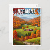 Vermont Travel Postkarte (Vorne/Hinten)