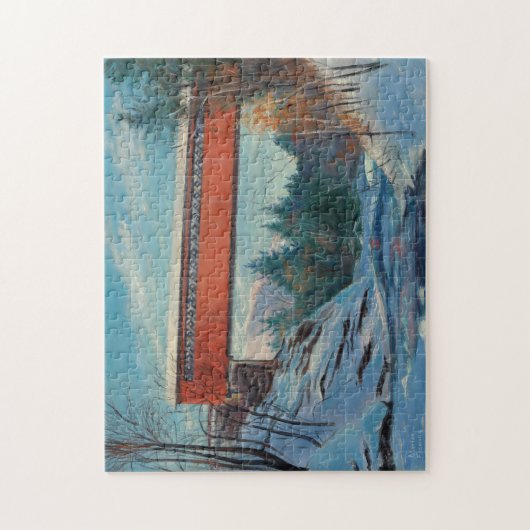 Vermont-überdachte Brücke Puzzle (Vertikal)