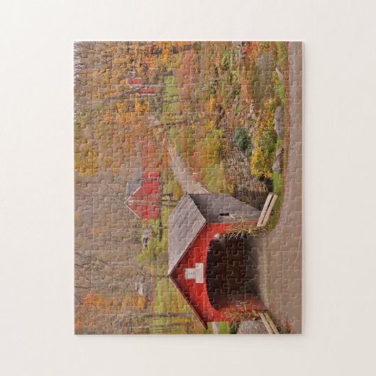 Vermont-überdachte Brücke Puzzle (Vertikal)