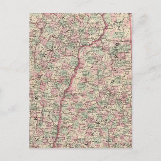 Vermont und New Hampshire 2 Postkarte (Vorderseite)