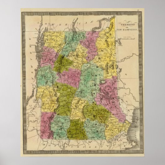 Vermont und New Hampshire Poster (Vorne)