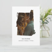 Vermont und New Hampshire Save the Date Fotokarte (Stehend Vorderseite)