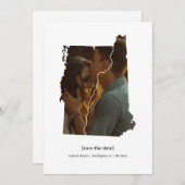 Vermont und New Hampshire Save the Date Fotokarte (Vorne/Hinten)