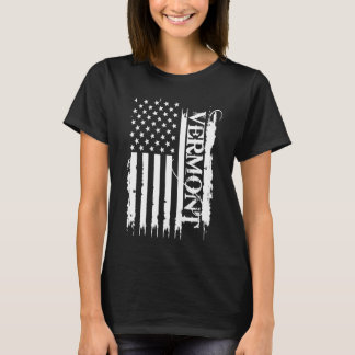 Vermont United Staaten beklagt US-Flagge T-Shirt