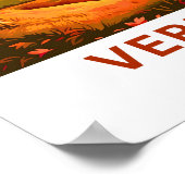 Vermont United Staaten Travel Print Poster (Ecke)