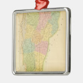Vermont US Silbernes Ornament (Links)