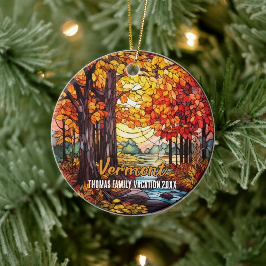 Vermont Vacation Souvenir Keramik Ornament (Baum)