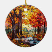 Vermont Vacation Souvenir Keramik Ornament (Vorne)