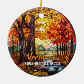 Vermont Vacation Souvenir Keramik Ornament (Hinten)