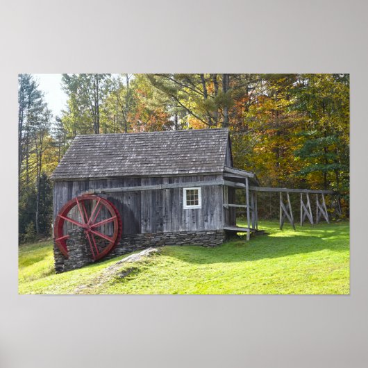 Vermont Vintag Gristmill Poster (Vorne)